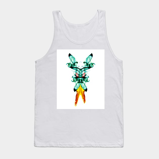 Smoke Art Abstract design of a chibi super villian! Tank Top by AvonPerception